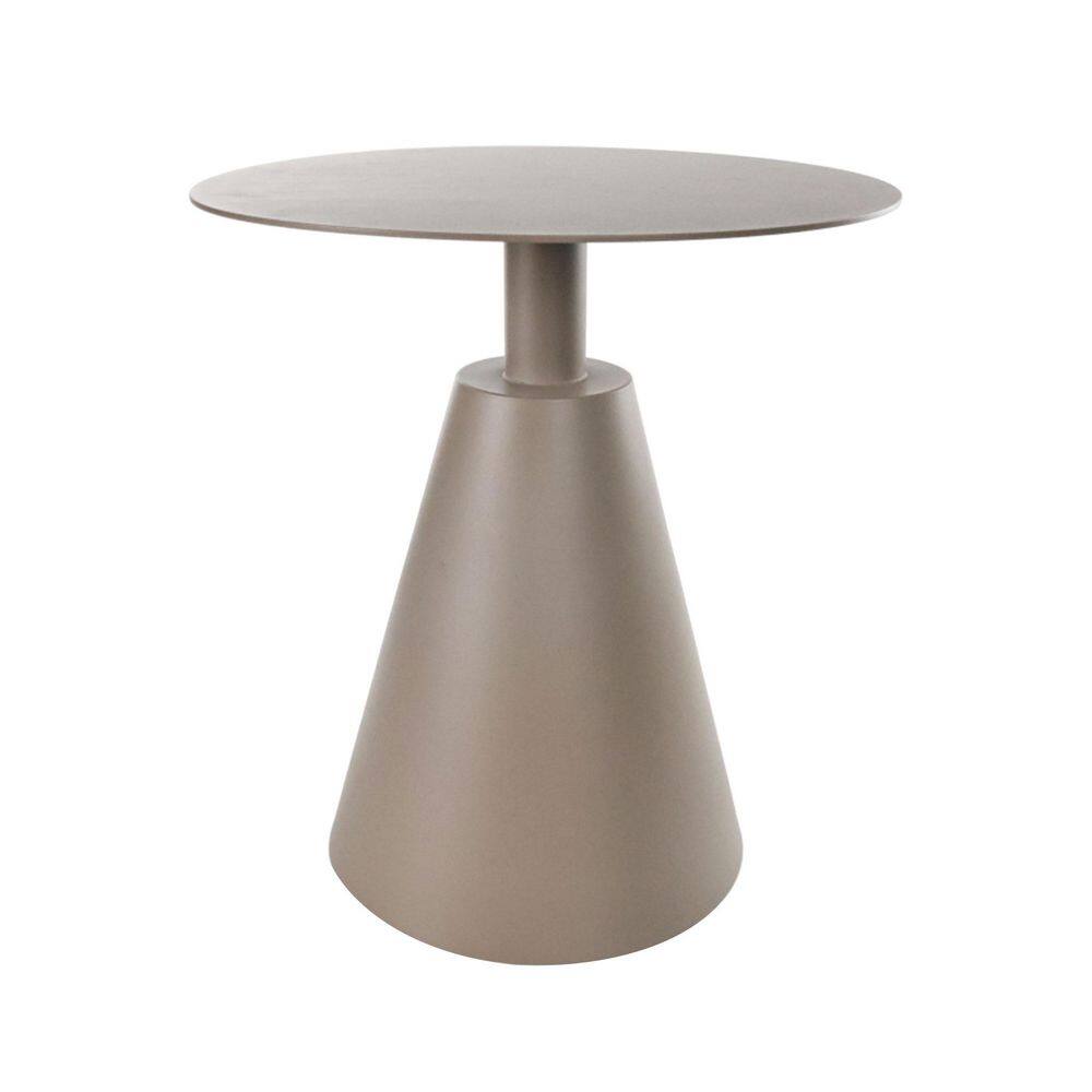 Champagne 20.5 in. x 22.8 in. Round Aluminum Outdoor Coffee Table Small Side Table price history on PriceWatchPro