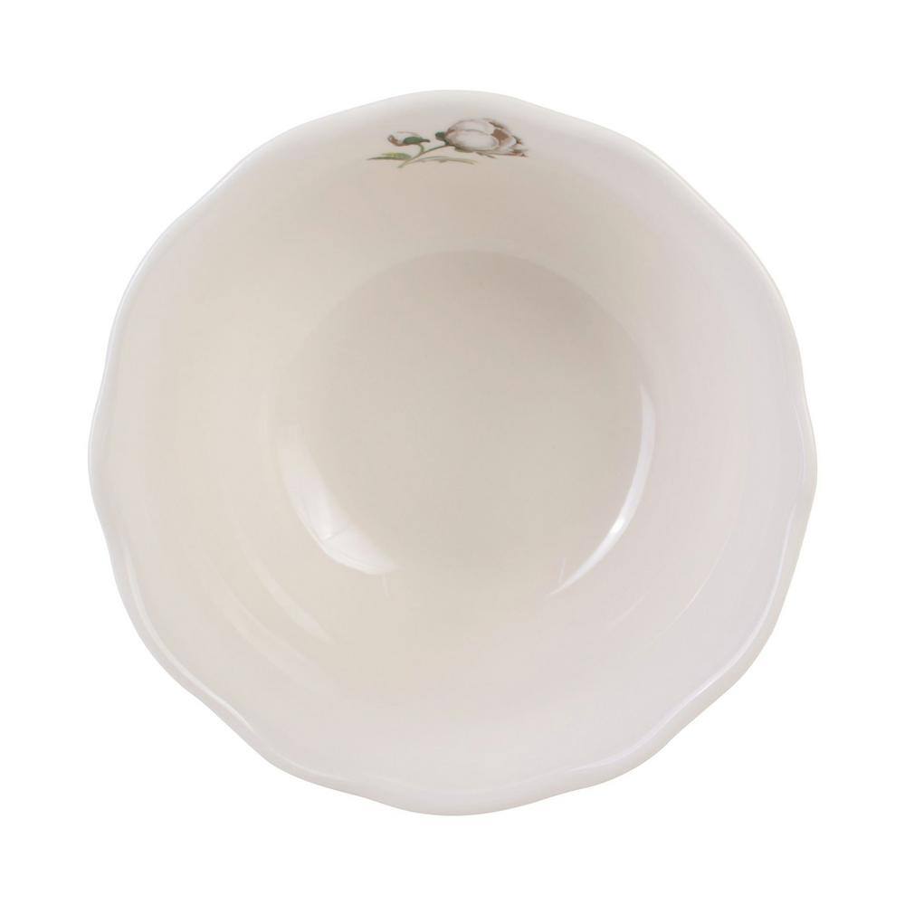 White Floral Porcelain 12-Piece Dinnerware Set
