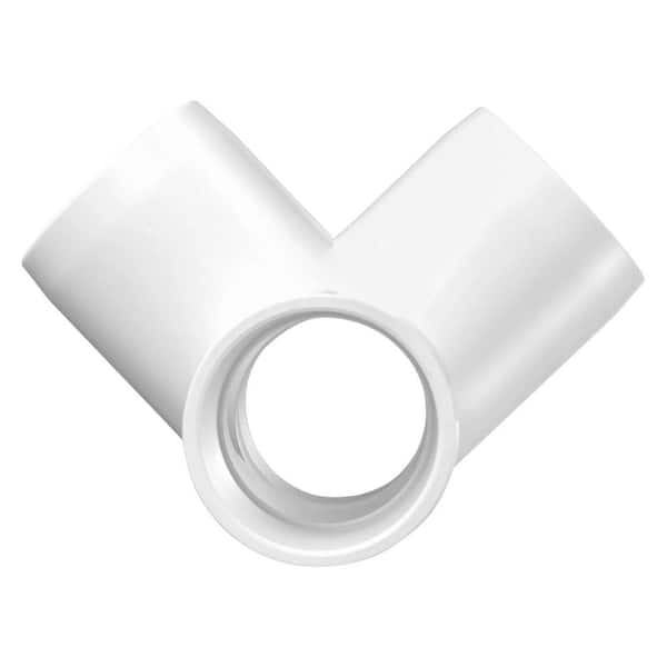 4-Way PVC Fittings, 1 in. Socket PVC Pipe Joints Elbow Connector for Secure Connection (10-Pack)