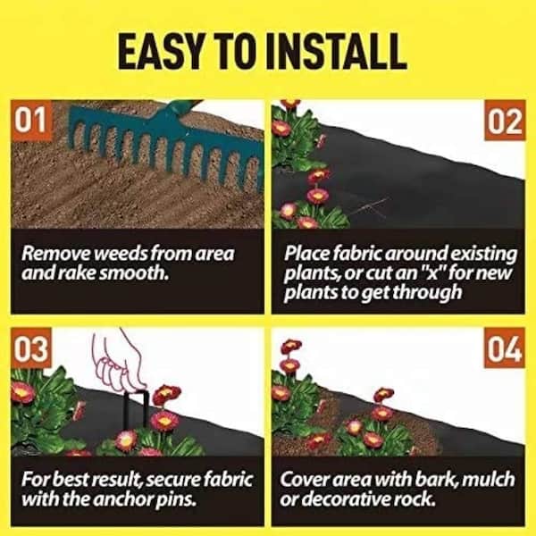 Agfabric High Garden Stitch Landscape Staples Fabric Pin Weeds Ground Cover  Foot Nail (100-Pack) WP0119100P - The Home Depot