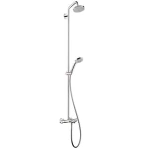 Croma 63 in. Dual Showerhead and Handheld Showerhead in Chrome
