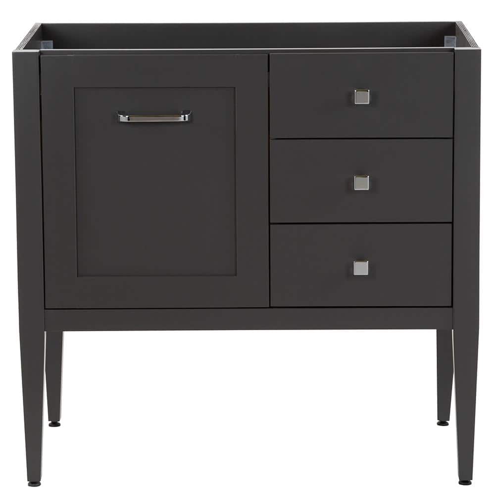 Hensley 36 in. W x 22 in. D x 34 in. H Bath Vanity Cabinet without Top in Shale Gray price history on PriceWatchPro