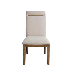 Garland Brown Oatmeal Upholstered Side Chair (Set of 2)