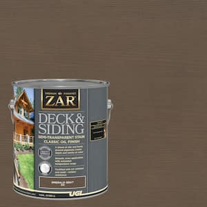 1 gal. Emerald Gray Exterior Deck and Siding Semi-Transparent Stain