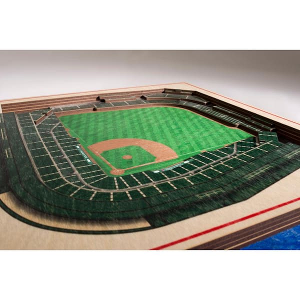 YouTheFan MLB Boston Red Sox 5-Layer Stadiumviews 3D Wooden Wall