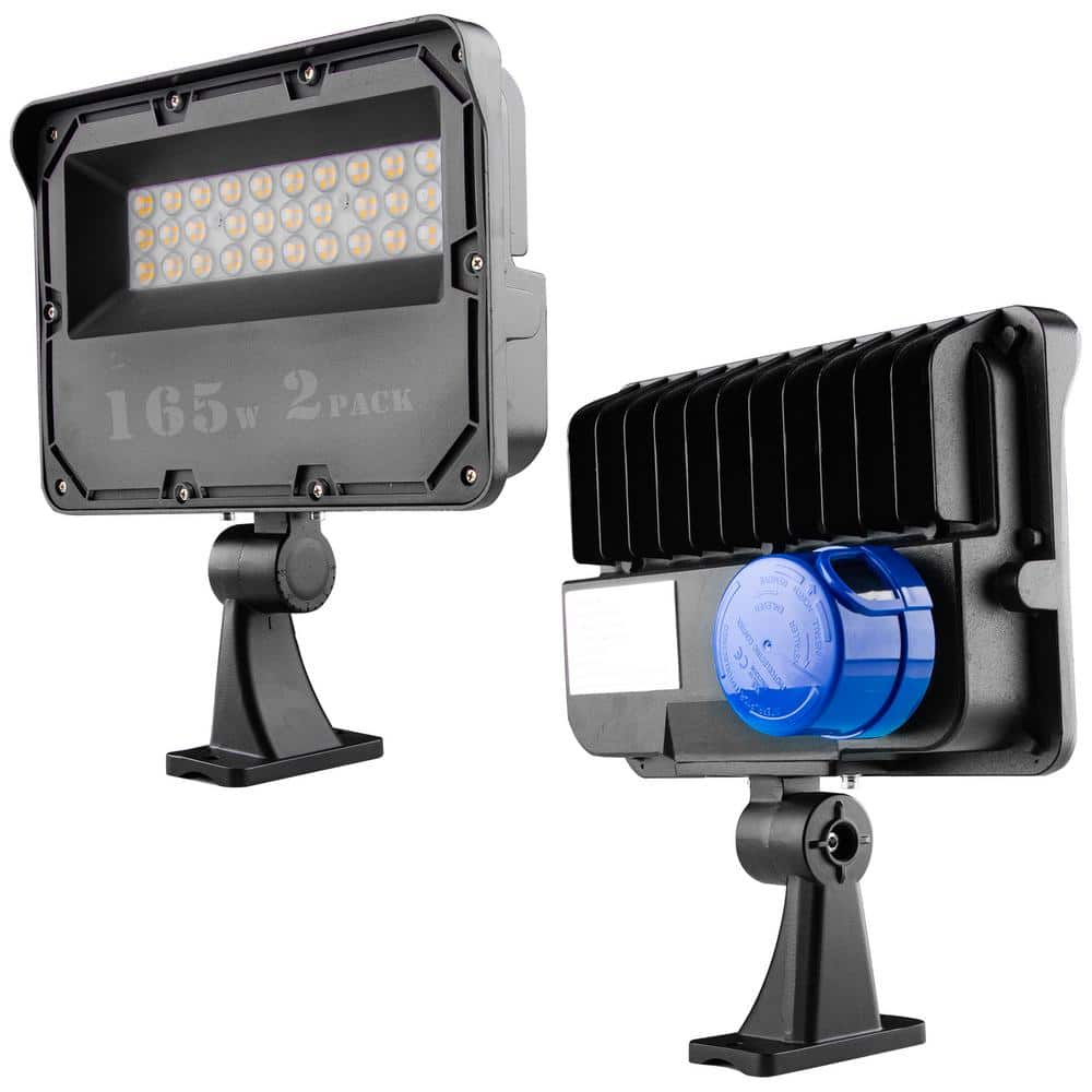 23100 Lumens Dusk to Dawn Integrated LED 165W Parking Lot Light, 700-Watt E