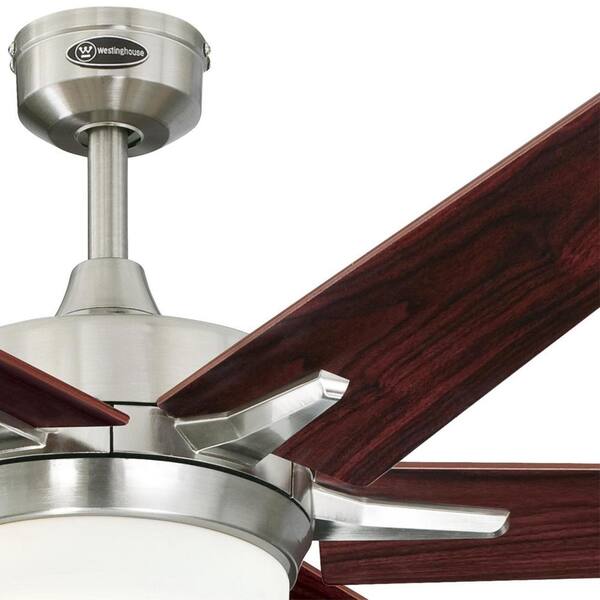 LED Indoor Brushed Nickel Ceiling Fan 