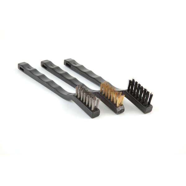 Counseltron Wood Handle Mini Wire Brush (3-Pack)