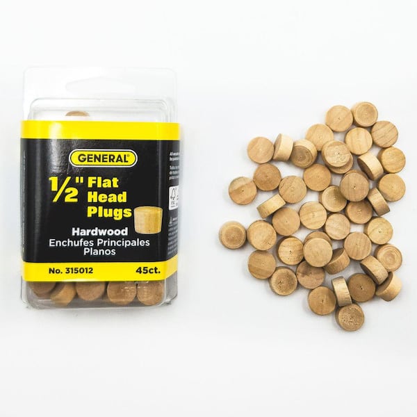 General Tools 1/2 in. Flat Head Oak Plugs 313012 - The Home Depot