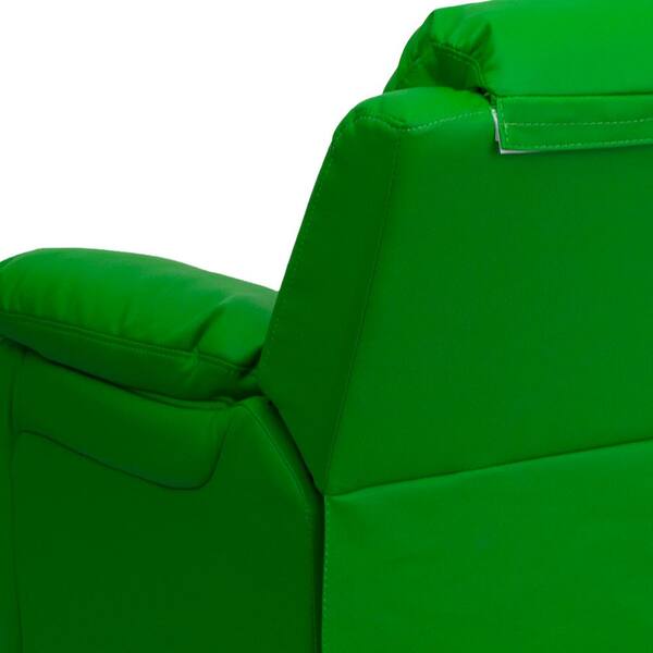 Flash Furniture Deluxe Padded Contemporary Green Vinyl Kids