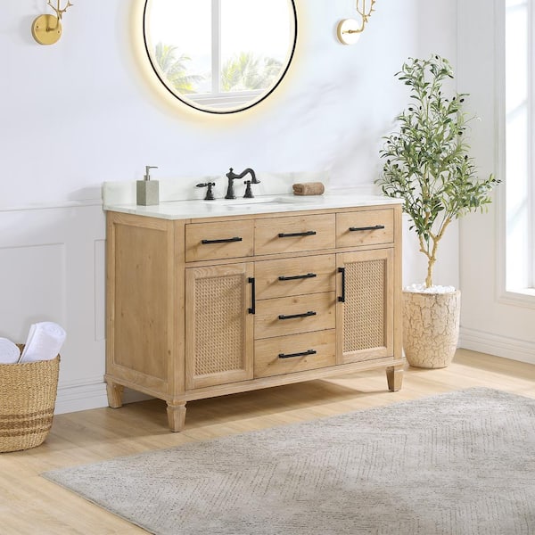 Altair Solana 47.2 in. W x 21.6 in. D x 33.1 in. H Bath Vanity