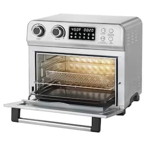 20.885 Qt. Silver 1,700-Watt Air Fryer Toaster Oven