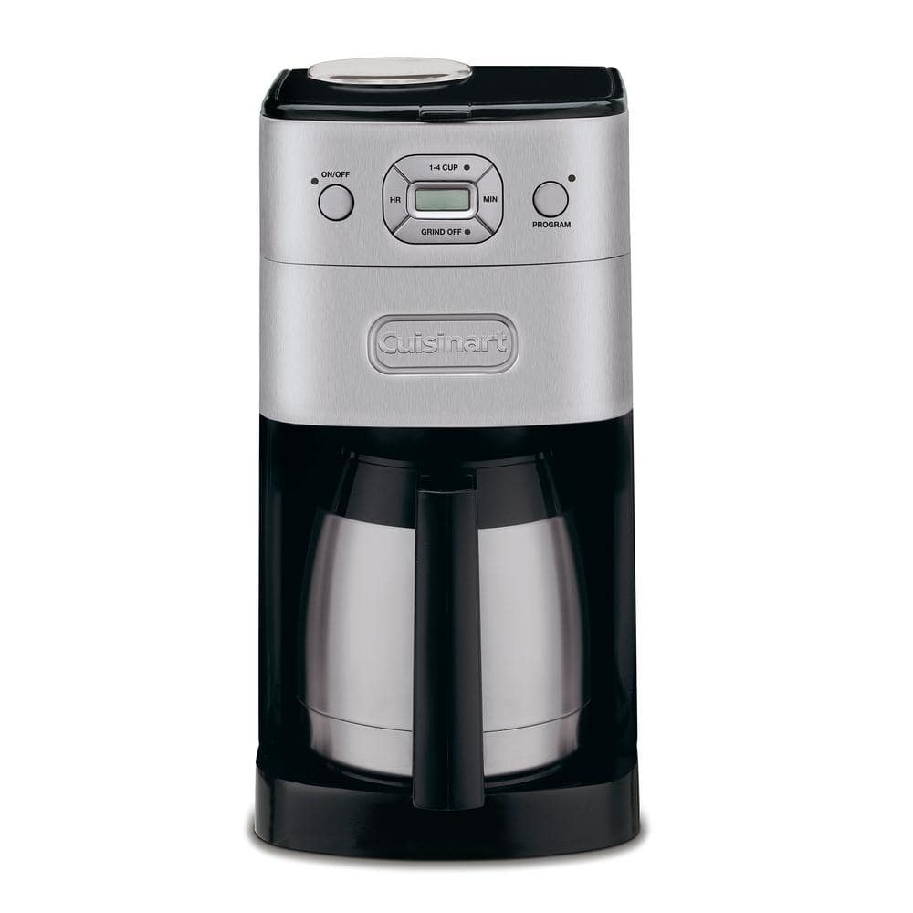 Cuisinart 10-Cup Grind and Brew Brushed Chrome with Thermal Carafe