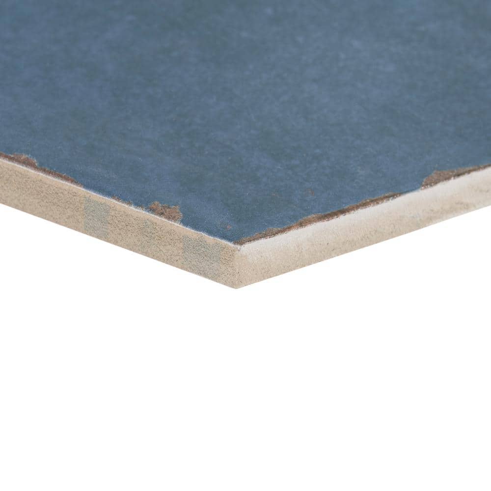 Denim Blue Hexagon Matte Porcelain Floor and Wall Tile