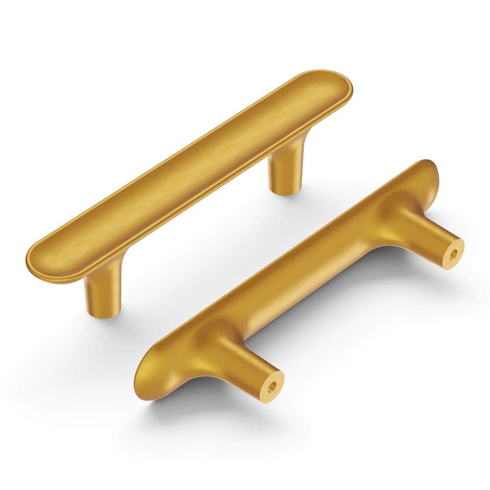 Maven 3 in. (76 mm) Center-to-Center Brushed Golden Brass Cabinet Bar Pull (10-Pack) price history on PriceWatchPro