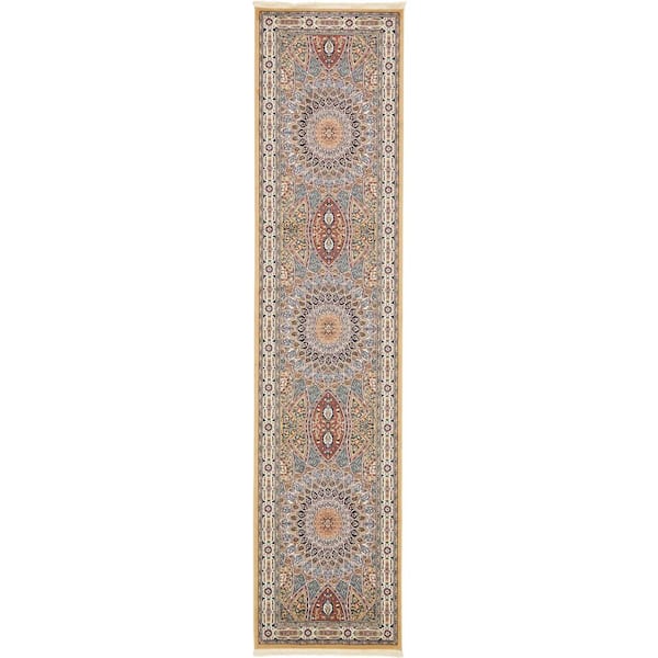 Unique Loom Narenj Adams Tan 3' 0 x 13' 0 Runner Rug