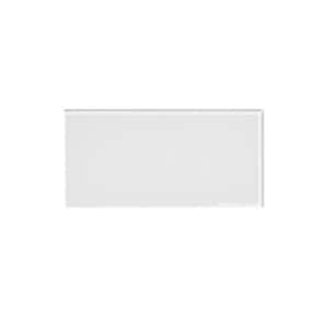 6 in. x 3 in. Frost Glass Decorative Wall Tile (8-Pack)