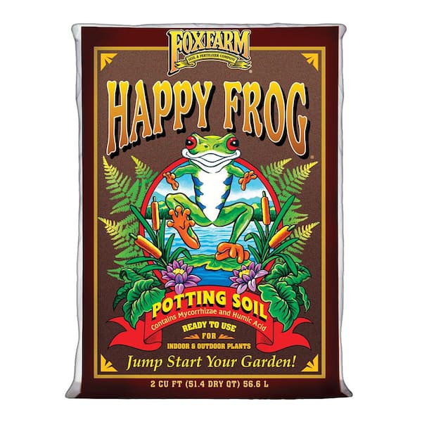 FOXFARM 8 cu. ft. Happy Frog pH Adjusted Potting Soil Bags (4-Pack)