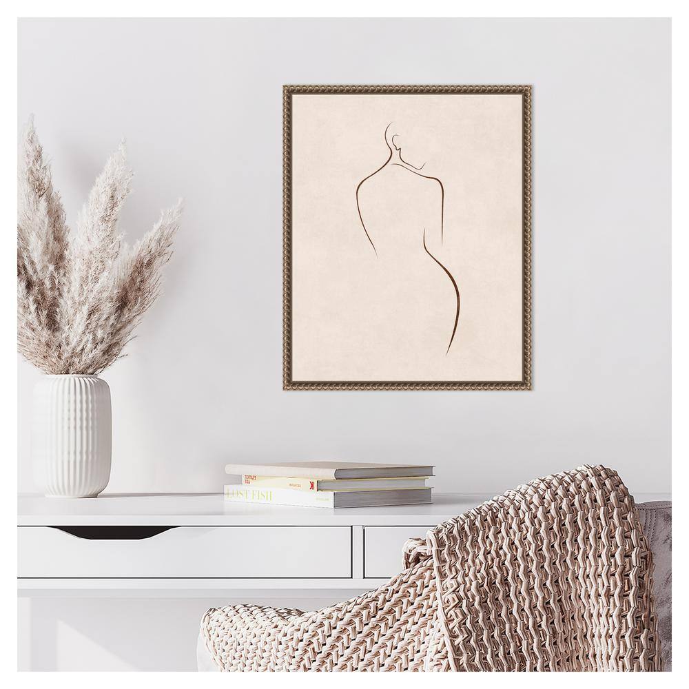 Emel Tunaboylu Bronze Floater Frame Abstract Canvas Art Print 16 x 20