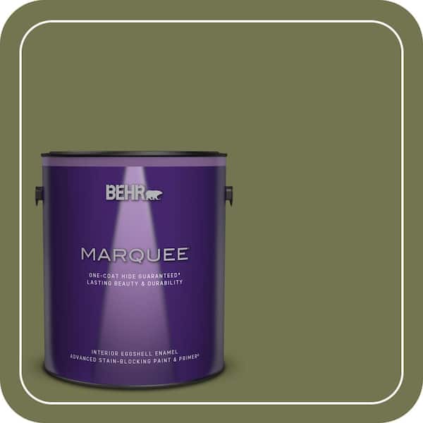 BEHR MARQUEE 1 gal. #S360-6 Secret Meadow Eggshell Enamel Interior Paint & Primer