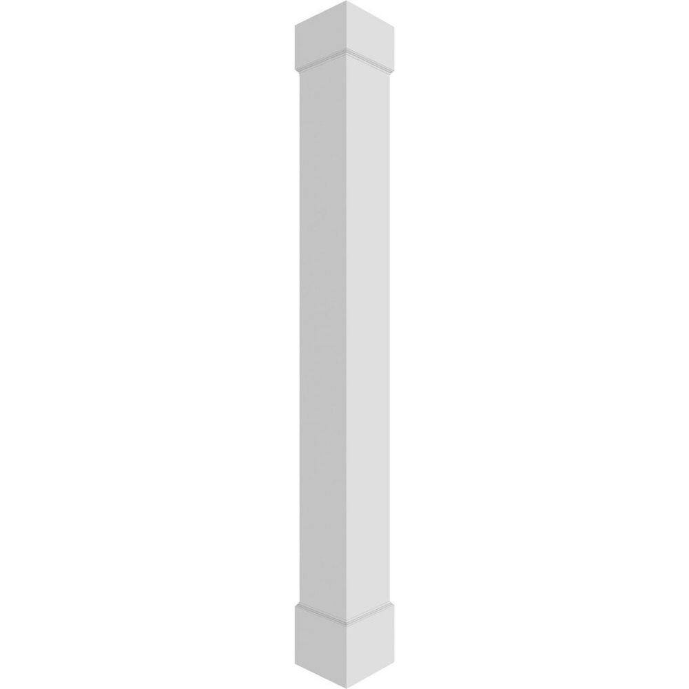 11-5/8 in. x 10 ft. Premium Square Non-Tapered Smooth PVC Column Wrap Kit, Standard Capital & Base price history on PriceWatchPro