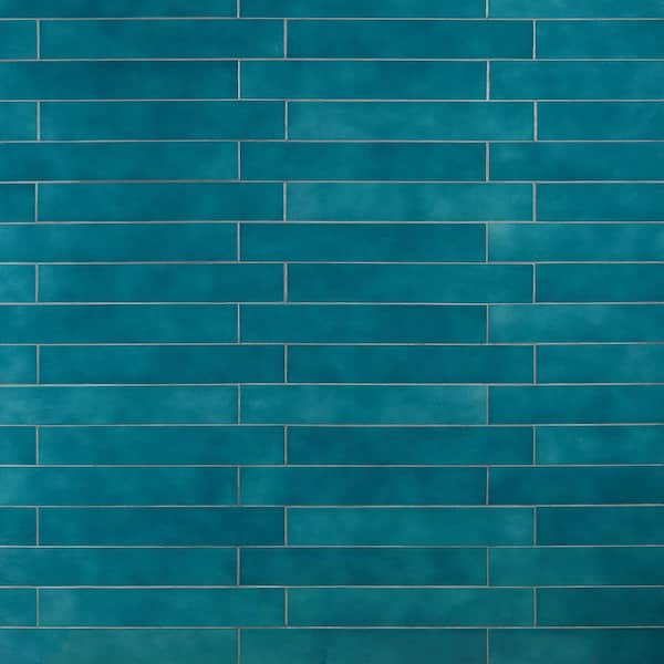 Ivy Hill Tile Appaloosa Carribean Blue 3 in. x 18 in