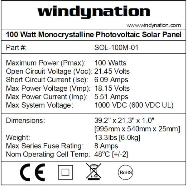 WindyNation 200 Watt Off-Grid Solar Panel Kit with P20L WindyNation 200 Watt Off-Grid Solar Panel Kit with P20L