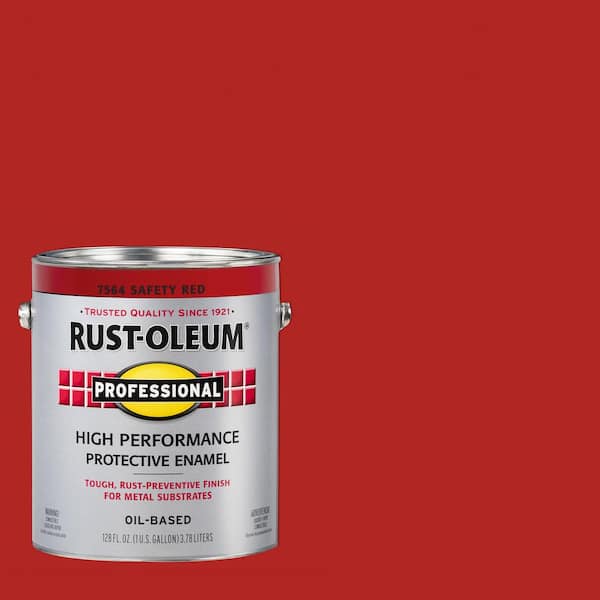 Rust-Oleum Professional 1 gal. High Performance Protective Enamel Gloss Safety Red Oil-Based Interior/Exterior Paint