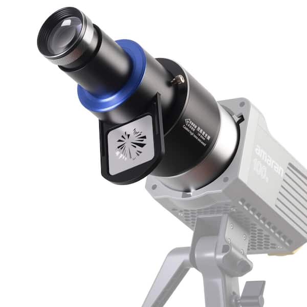 Bowens Mount Projector Attachment Spotlight Optical Snoot Photography Kit in Black with 4 Color Filters 25 Gobos