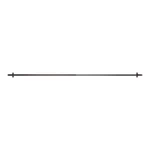 28 in. - 48 in. Adjustable 5/8 in. Wraparound Single Curtain Rod in Oil Rubbed Bronze