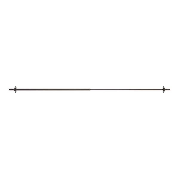 Home Decorators Collection 28 in. - 48 in. Adjustable 5/8 in. Wraparound Single Curtain Rod in Oil Rubbed Bronze