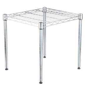 Supreme Shelving Collection 15 in. by 15 in. by 14 in. 1-Tier Metal Stacking Shelf in Chrome