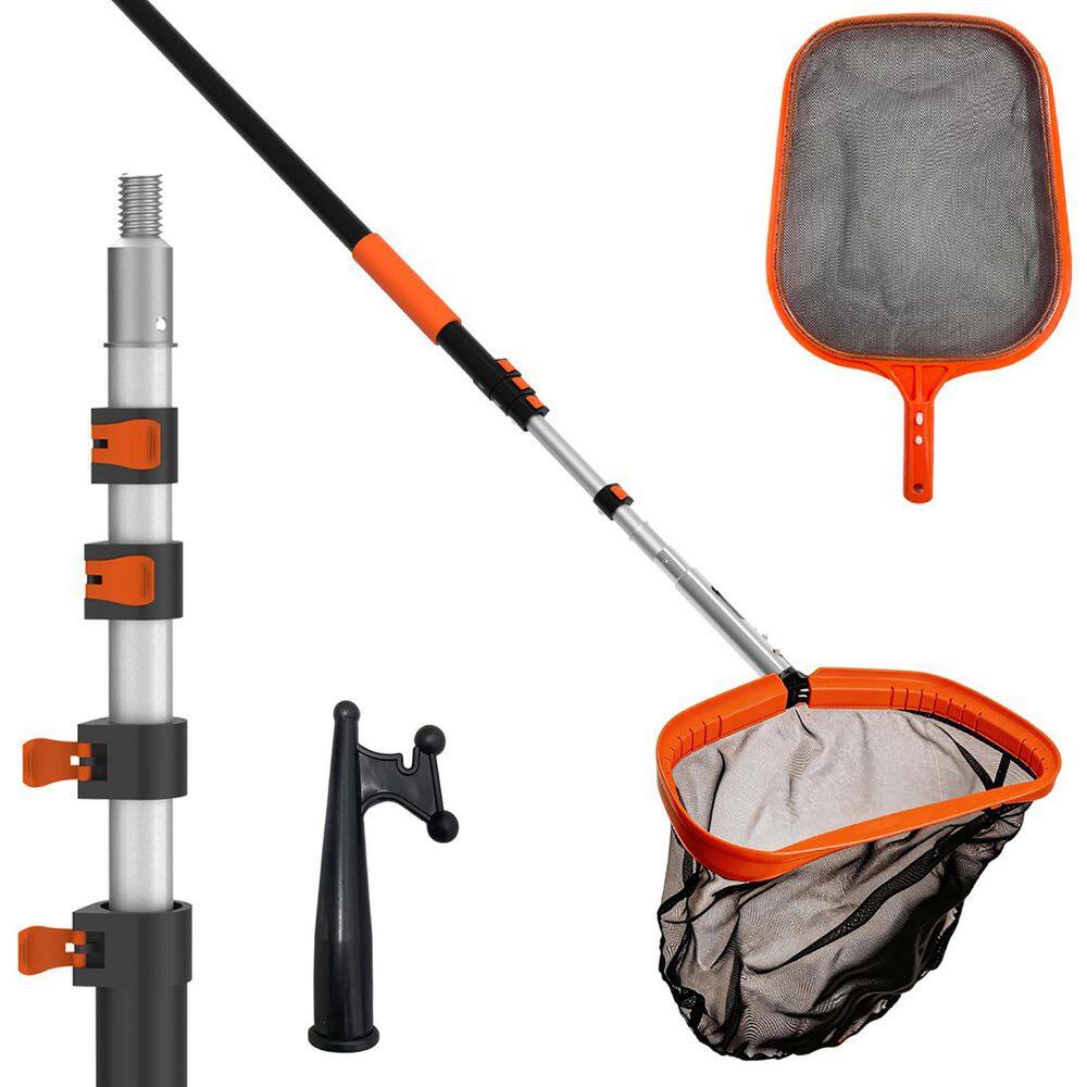 16 ft Telescopic Pool Skimmer Net Set with Fine Mesh, Pole and Pool Hook for Above Ground Pool Cleaning price history on PriceWatchPro