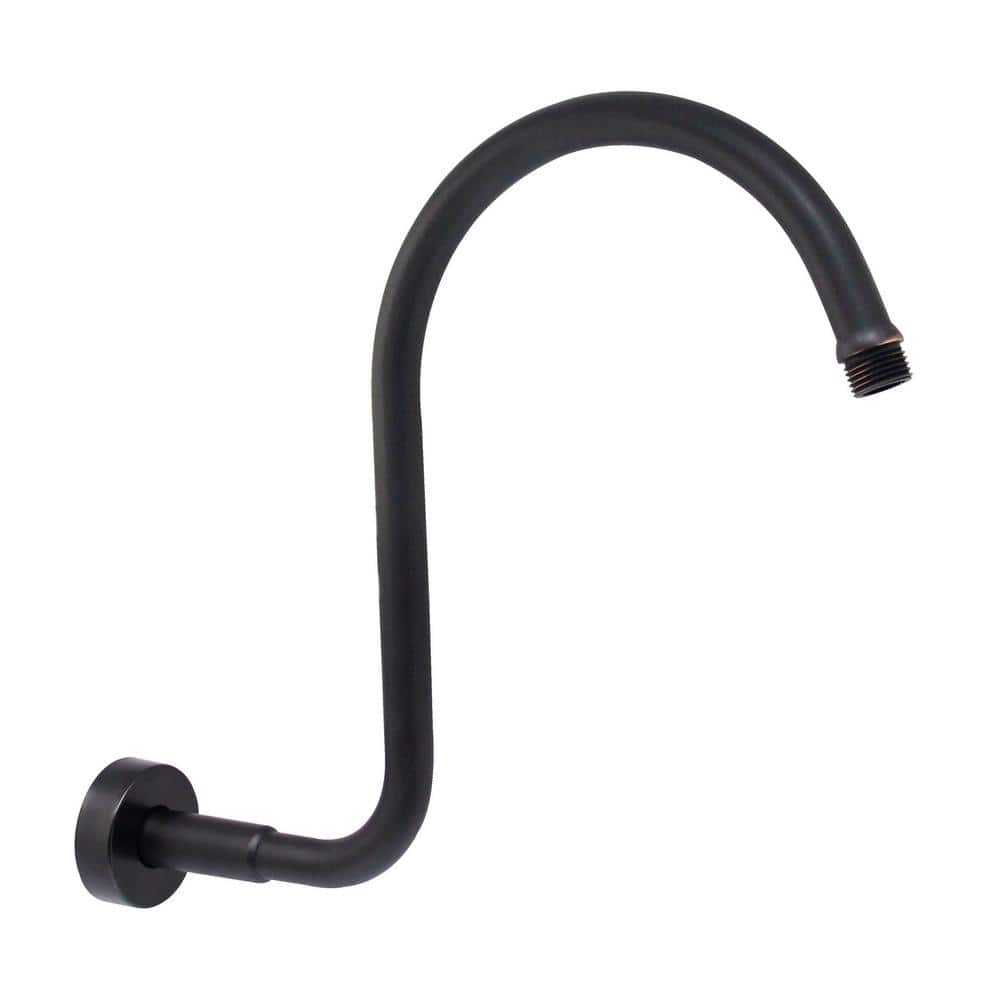 MODONA Gooseneck Rain Shower Arm With Flange, Rubbed Bronze AC42-A-B ...