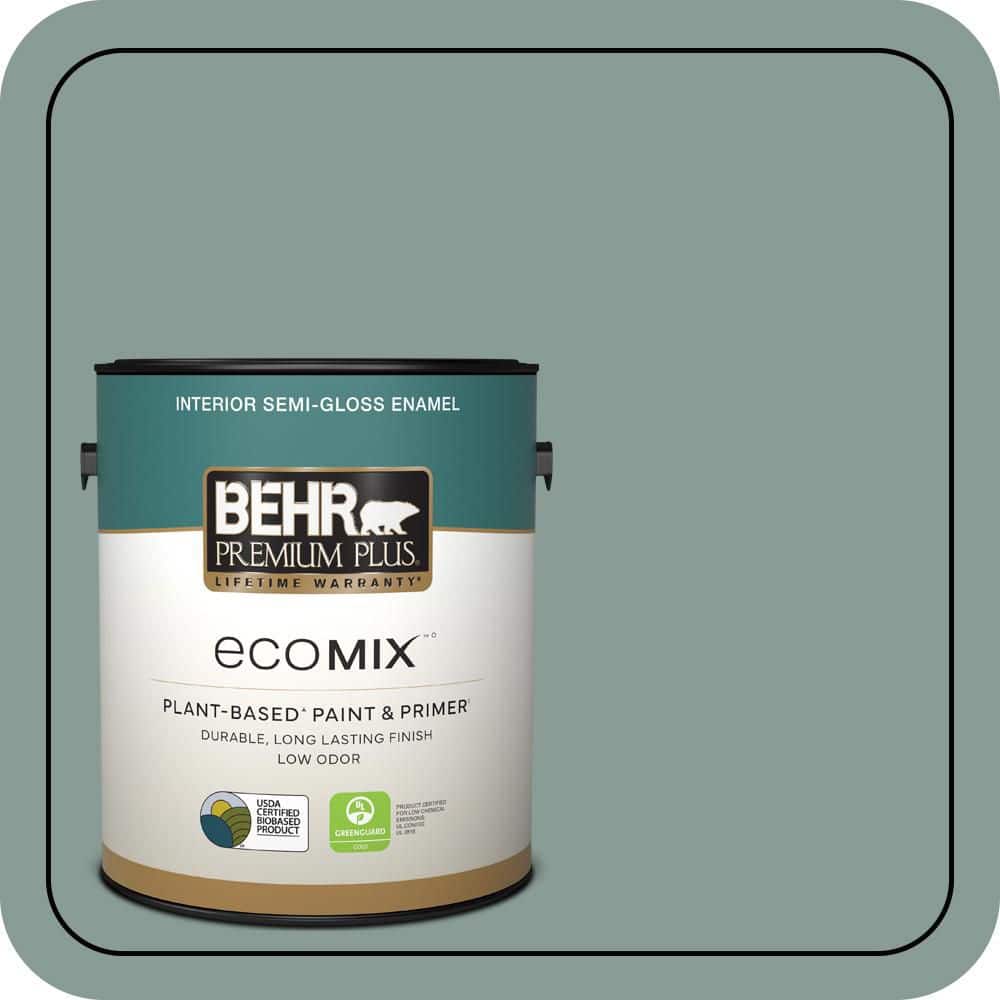 1 gal. #490F-5 Cloud Burst Semi-Gloss Enamel EcoMix Plant-Based Interior Paint & Primer price history on PriceWatchPro