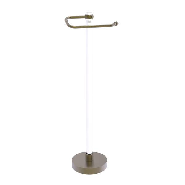 Clearview Collection Euro Style Free Standing Toilet Paper Holder - Unlacquered Brass / Twisted - Allied Brass