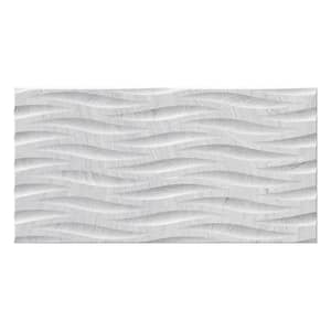 Sculpt 12.6 in. x 24.6 in. Gray Porcelain Matte Wall and Floor Tile (10.76 sq. ft./case) 5-Pack