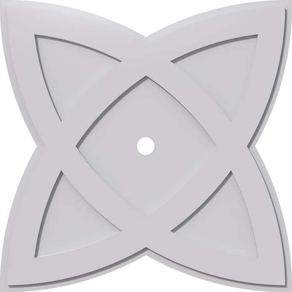 Ekena Millwork 1 in. P X 12 in. C X 32 in. OD X 2 in. ID Cosmo Architectural Grade PVC Contemporary Ceiling Medallion