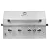 NXR 31 in. 4-Burner Built-In Gas Grill in Stainless Steel with Infrared 740-LS30BI