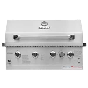 31 in. 4-Burner Built-In Gas Grill in Stainless Steel with Infrared