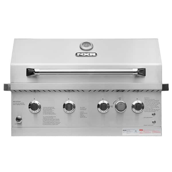 NXR 31 in. 4-Burner Built-In Gas Grill in Stainless Steel with Infrared
