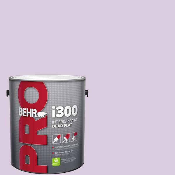 BEHR PRO 1 gal. #660C-2 Violet Mist Dead Flat Interior Paint