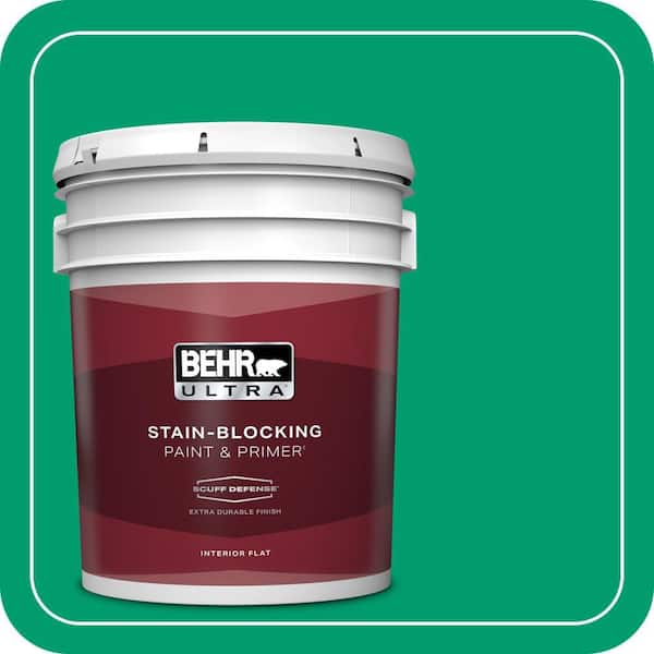 BEHR ULTRA 5 gal. #S-G-460 Mint Sprig Extra Durable Flat Interior Paint & Primer