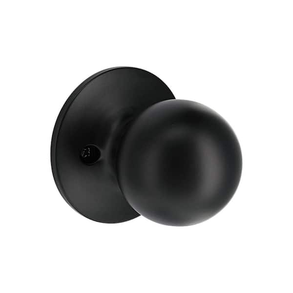 Defiant Saturn Matte Black Dummy Door Knob 32T3X940B - The Home Depot