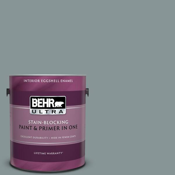 BEHR ULTRA 1 gal. #UL220-20 Atmospheric Eggshell Enamel Interior Paint and Primer in One