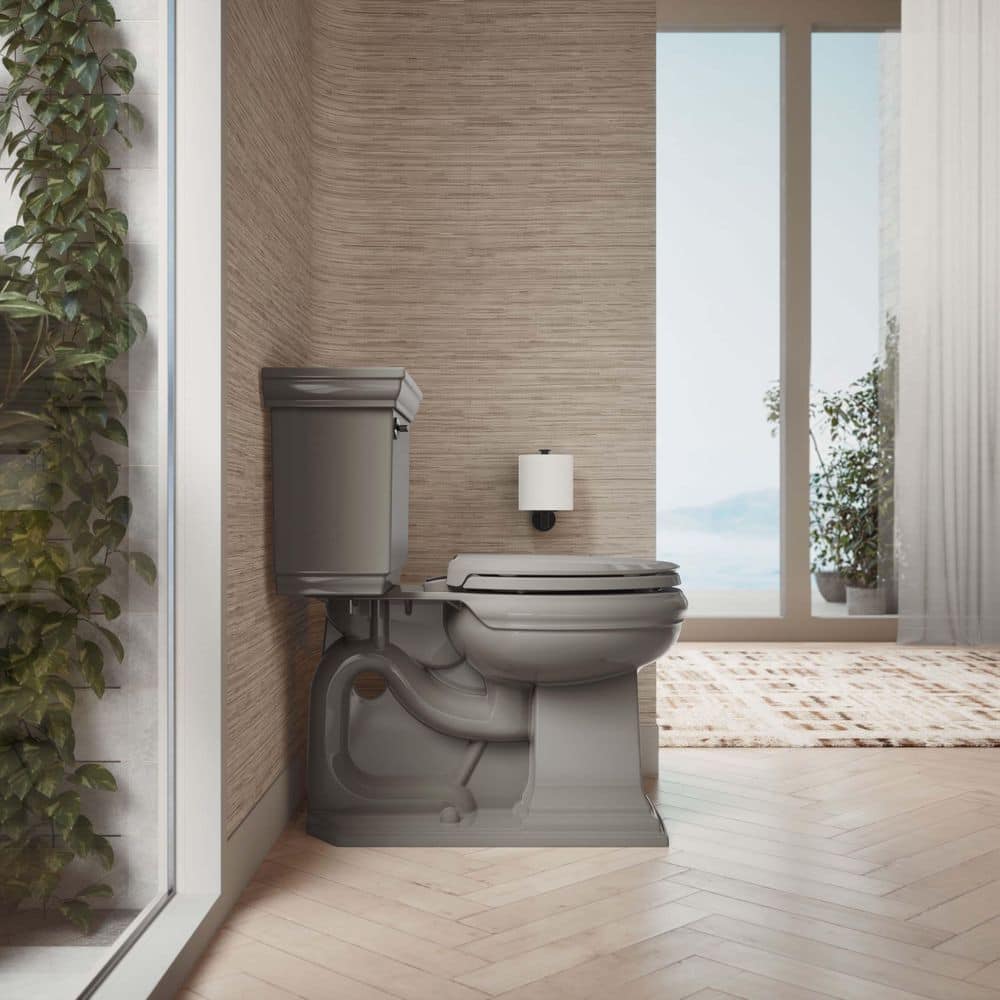 Cashmere Round-Front Toilet Seat with Quiet-Close Lid
