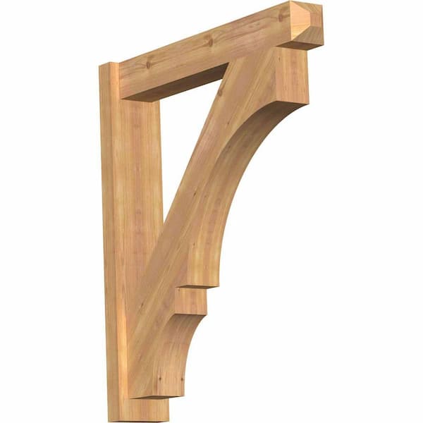 Ekena Millwork 6 in. x 34 in. x 30 in. Western Red Cedar Balboa Craftsman Smooth Outlooker