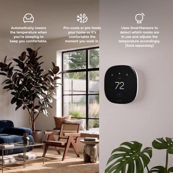 Smart Thermostat Enhanced Programmable Wifi Works with Siri, Alexa, Google Assistant Energy Star Certified Smart Home