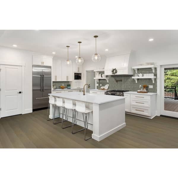 A&A Surfaces Woodridge Willrow Oak 0.28 in. x 6.5 in. Waterproof Wire Brushed Engineered Hardwood Flooring (1040.16 sq. ft./pallet)