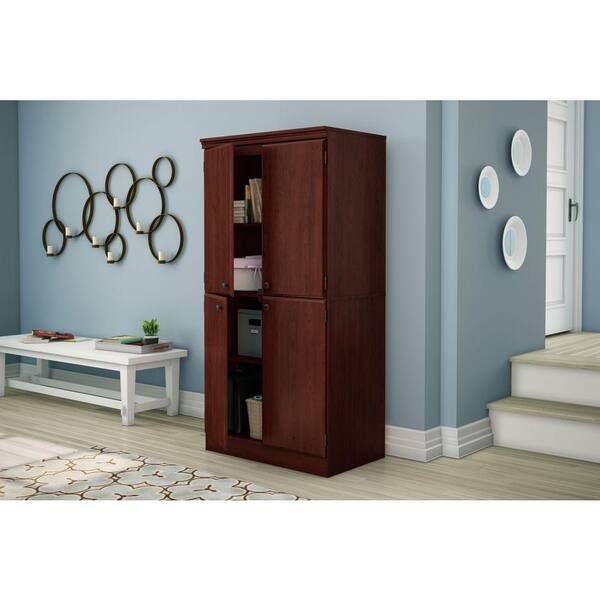 South S Morgan Royal Cherry Storage Cabinet 7246971 The Home Depot South S Morgan Royal Cherry Storage, Cherry Storage Cabinet